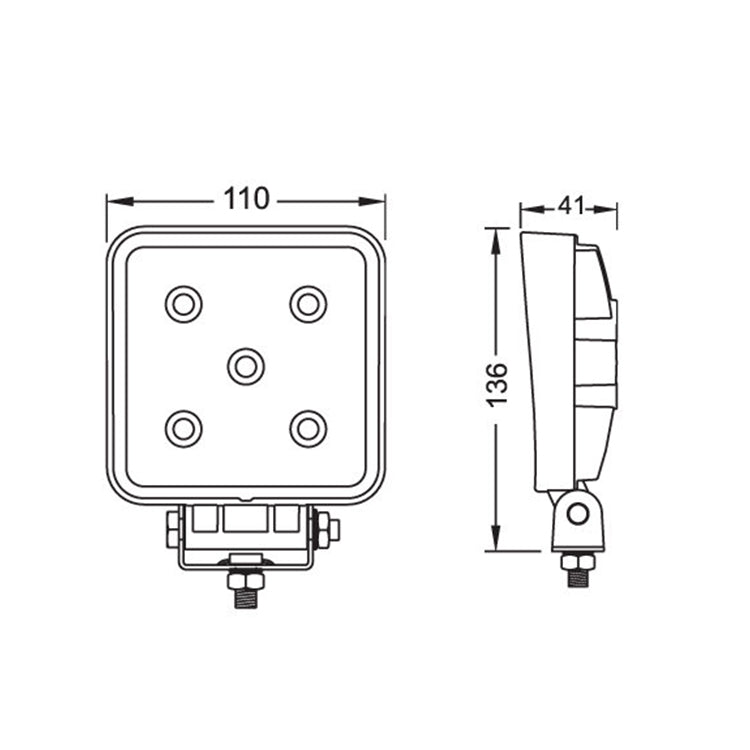 LED Arbeitsscheinwerfer 15 Watt 1050 Lumen