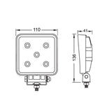 LED Arbeitsscheinwerfer 15 Watt 1050 Lumen