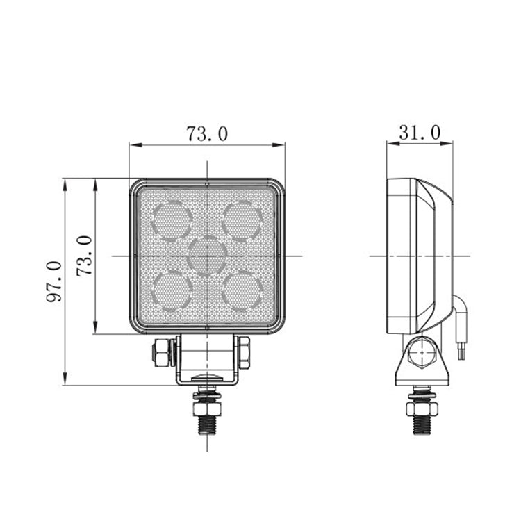 LED Mini Arbeitsscheinwerfer 7.5 Watt 950 Lumen