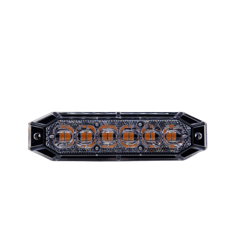 12 LED Blitzleuchten Orange 128mm Länge