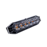 12 LED Blitzleuchten Orange 128mm Länge